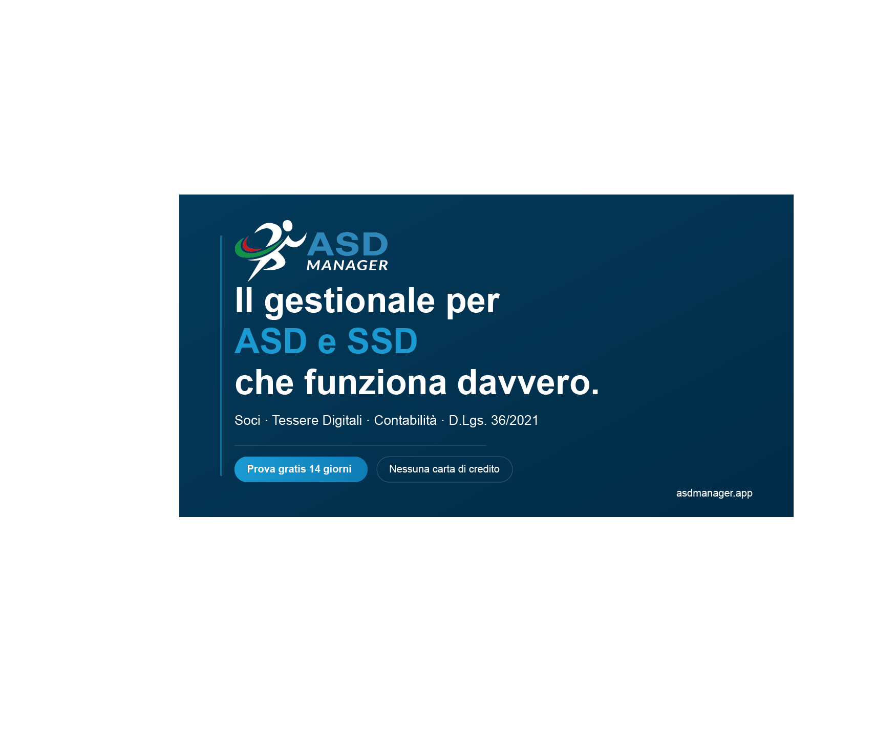 ASD Manager — Gestionale per Associazioni Sportive Dilettantistiche